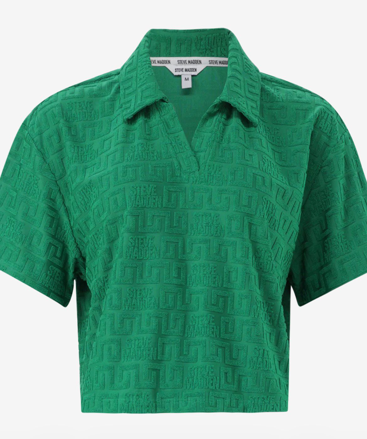TEESA EMERALD EMBOSSED LOGO WITH COLLAR